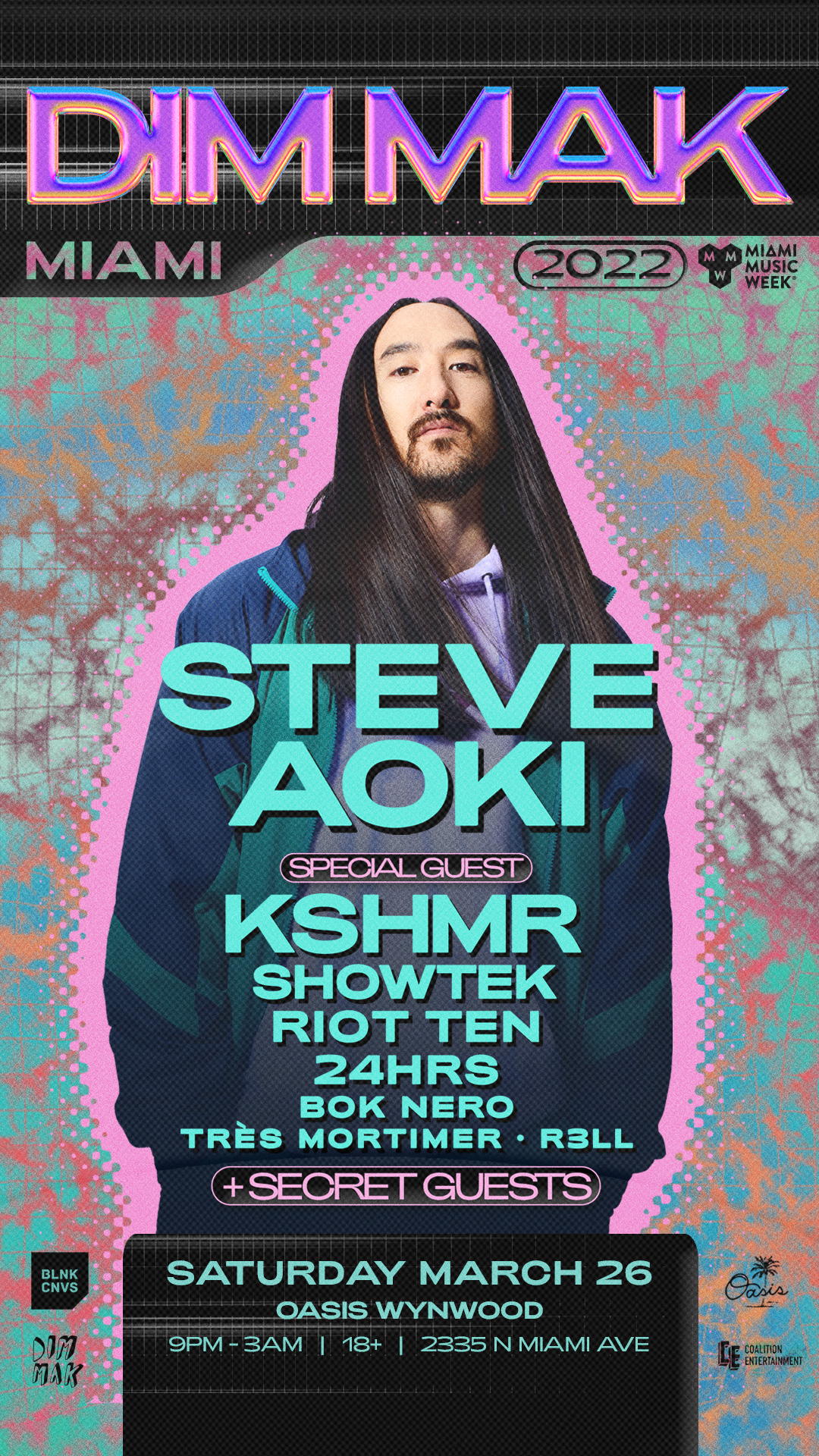 Dim Mak Miami 2022 w/ Steve Aoki + More Miami Music Week