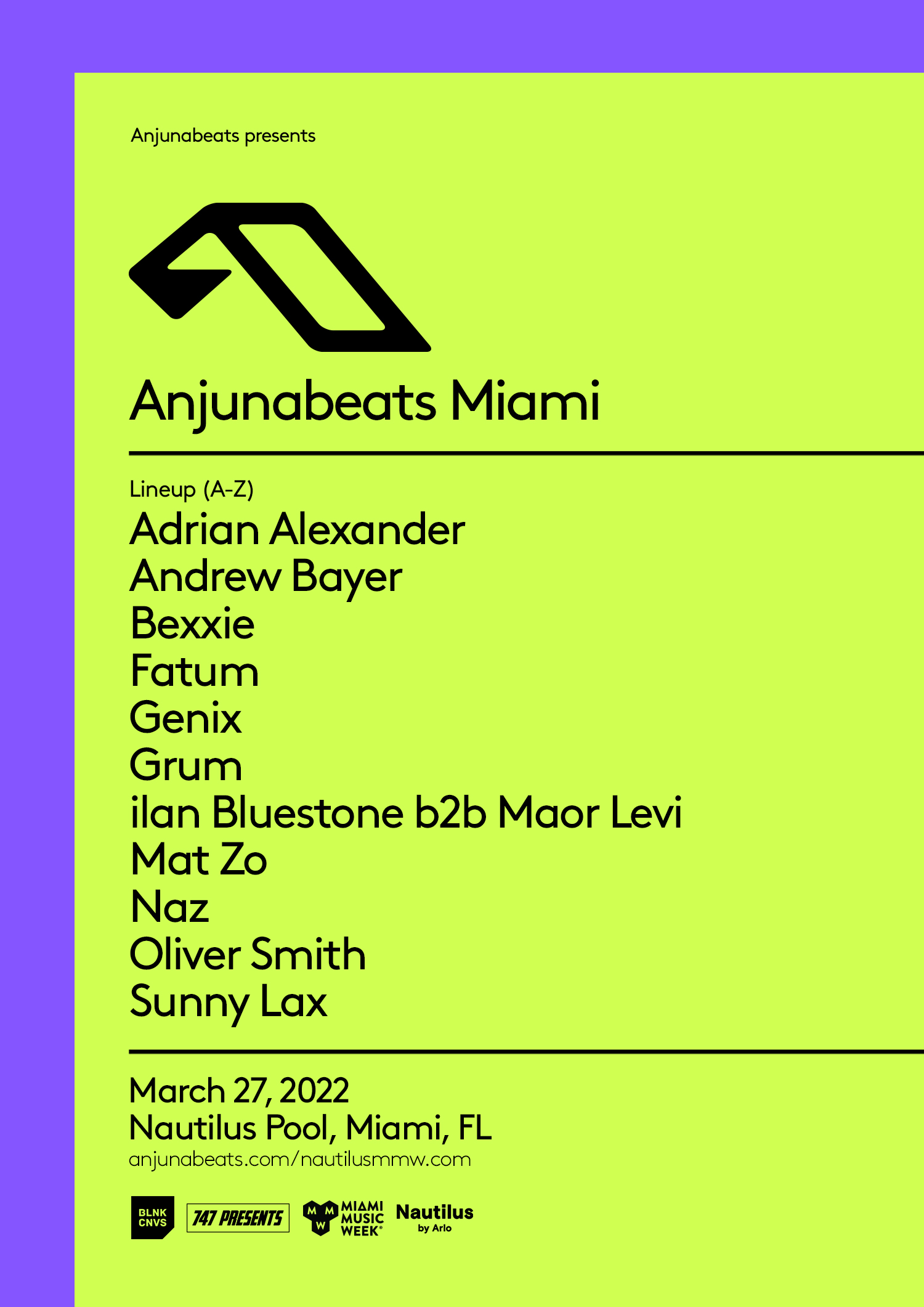 Anjunabeats Miami Pool Party