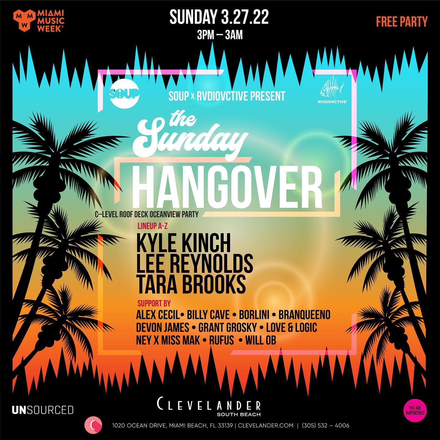 SOUP x RVDIOVCTIVE Present: The Sunday Hangover 2022 Image