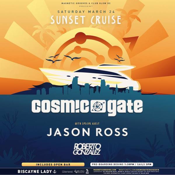 Cosmic Gate & Friends Sunset Cruise 2018 Image Cosmic Gate & Friends Sunset Cruise 2018 Image
