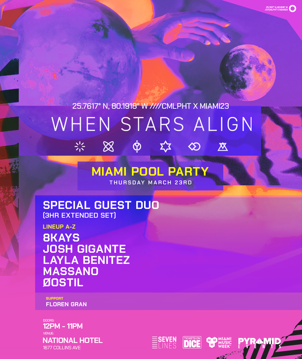 National Hotel Pool Parties All-Week Access Bands - Miami Music Week 2023  at The National Hotel, Miami