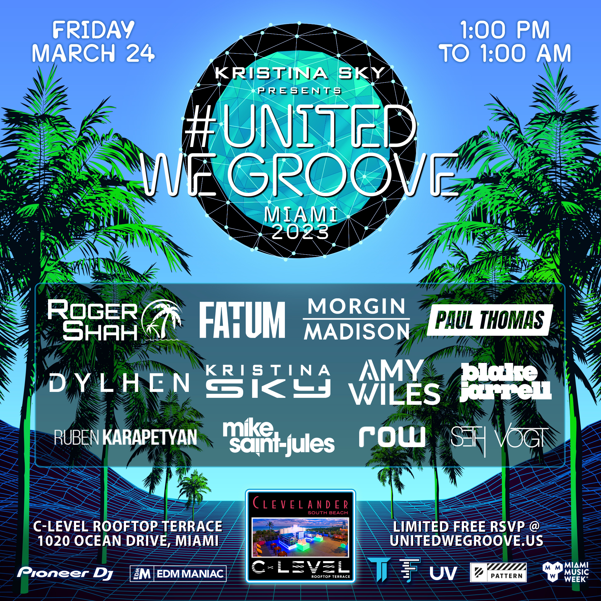 Kristina Sky presents United We Groove Miami 2023 Image