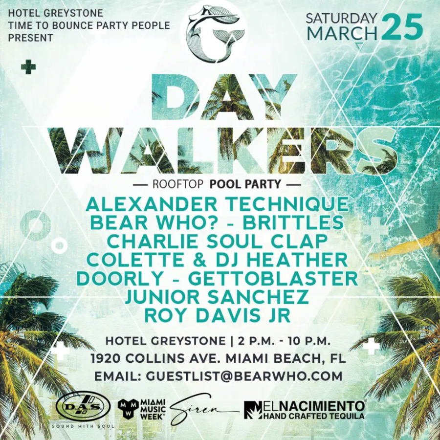Day Walkers Rooftop Pool Party (Miami Music Week) at the Hotel Greystone Image