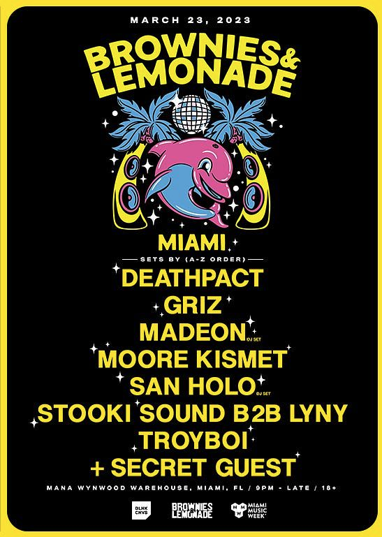 Brownies & Lemonade Miami 2023 Miami Music Week