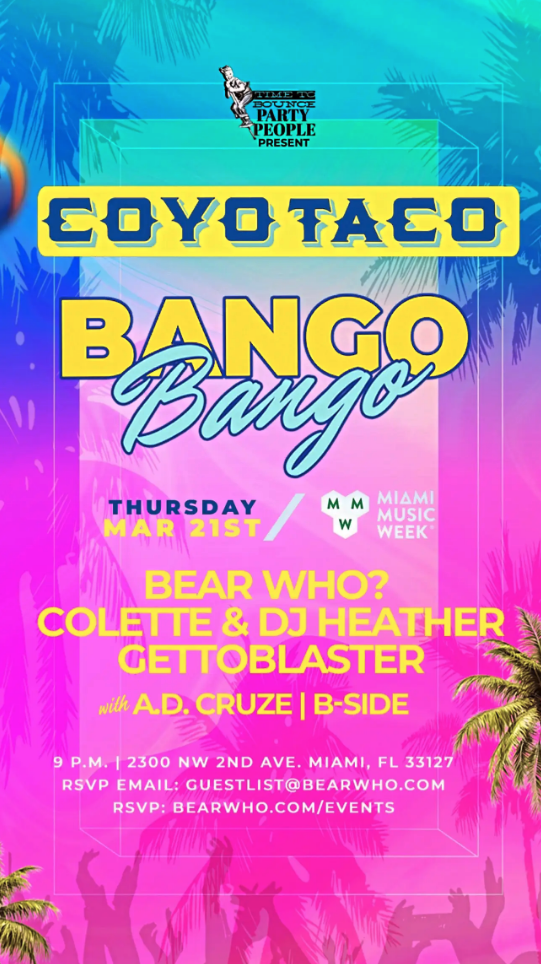 Bango Bango - Miami Music Week Image