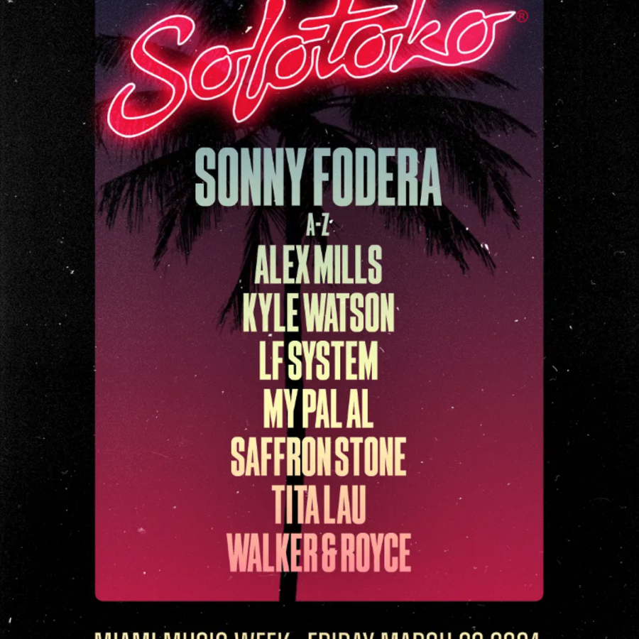 Sonny Fodera presents Solotoko Miami with Walker & Royce, LF SYSTEM, Kyle Watson, Tita Lau Image