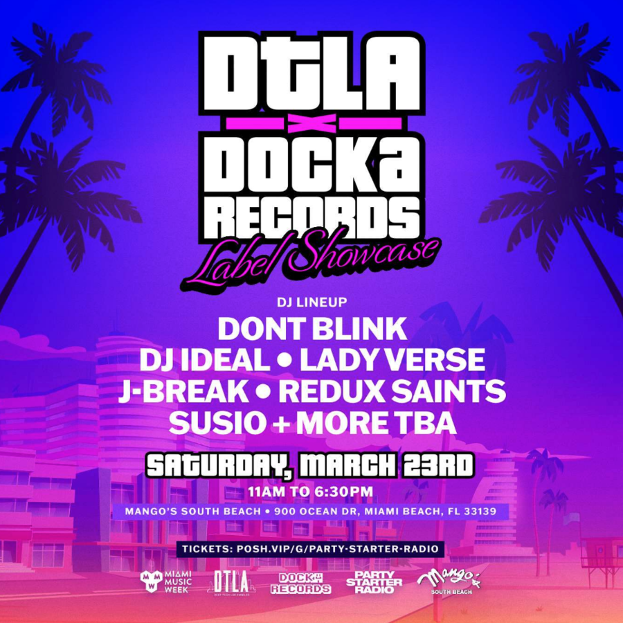 DTLA x Docka Records Label Showcase Miami Music Week Image