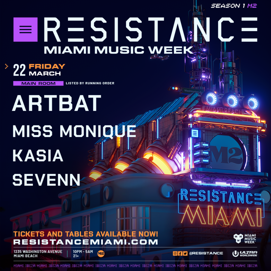 Artbat, Miss Monique, Kasia, Sevenn - RESISTANCE Miami Image