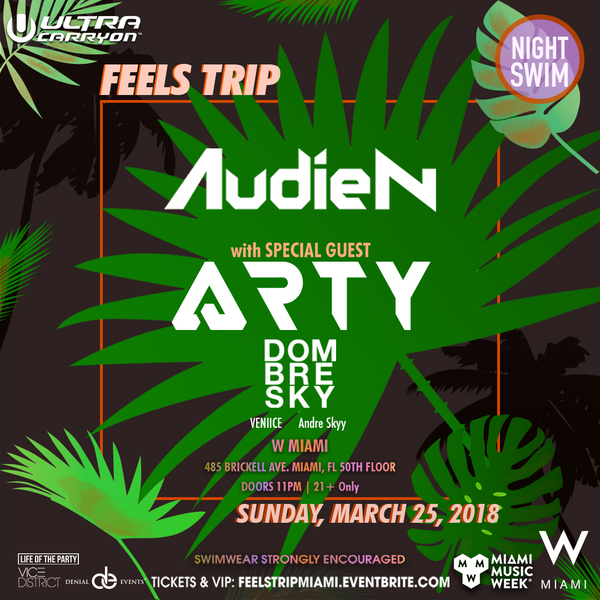 Audien presents Feels Trip Miami w/ Special Guest Arty Image Audien presents Feels Trip Miami w/ Special Guest Arty Image
