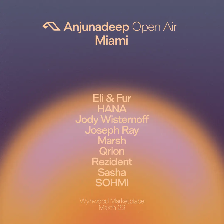 BLNK CNVS Presents: ANJUNADEEP OPEN AIR MIAMI Image