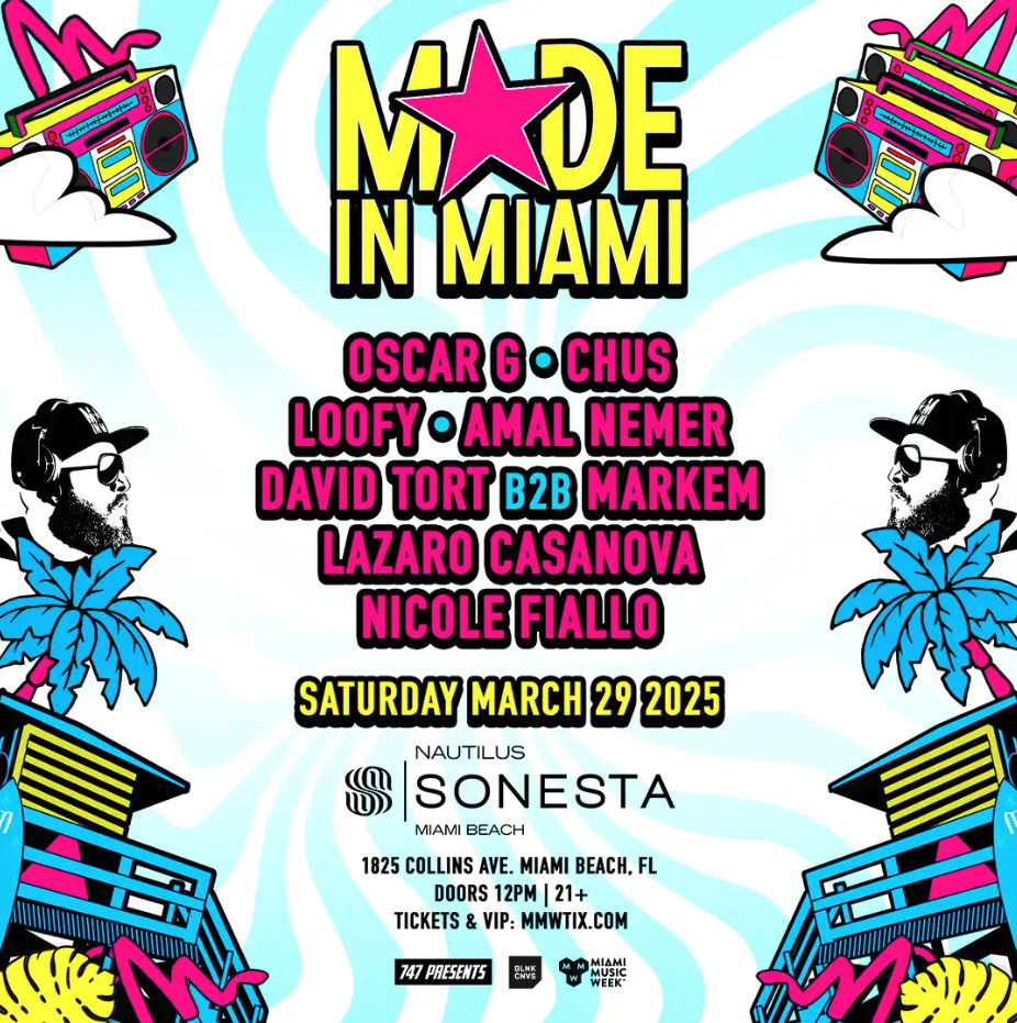 Oscar G & Friends: Made In Miami Pool Party Flyer
