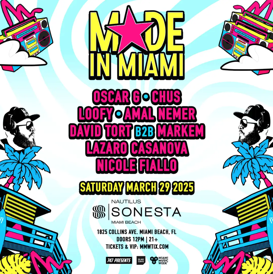 BLNK CNVS Presents: Oscar G & Friends: Made In Miami Pool Party Image