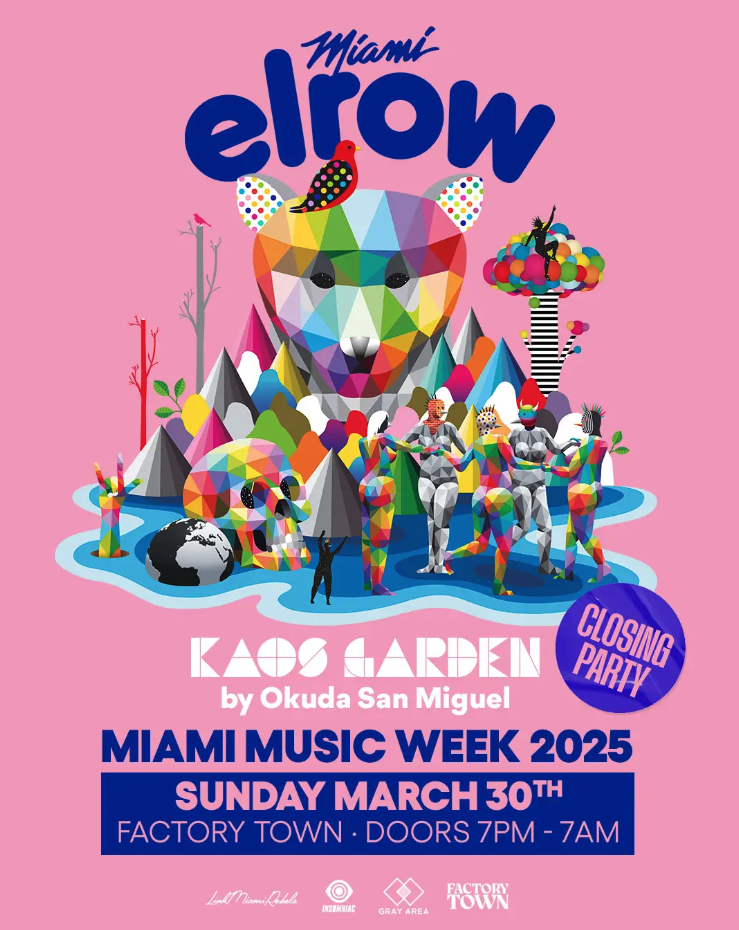 elrow Miami Music Week Closing 2025: Kaos Garden Image