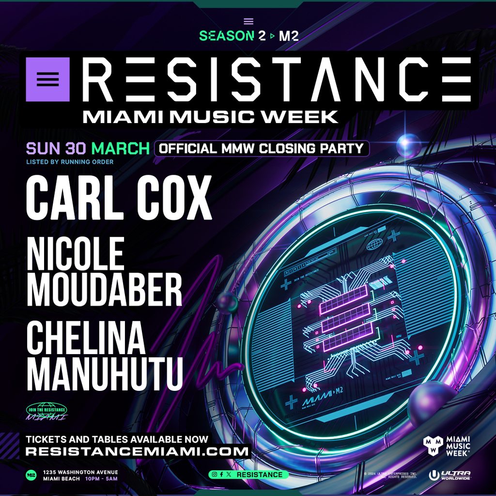 Carl Cox (Official MMW Closing Party) - RESISTANCE Miami Music Week Image