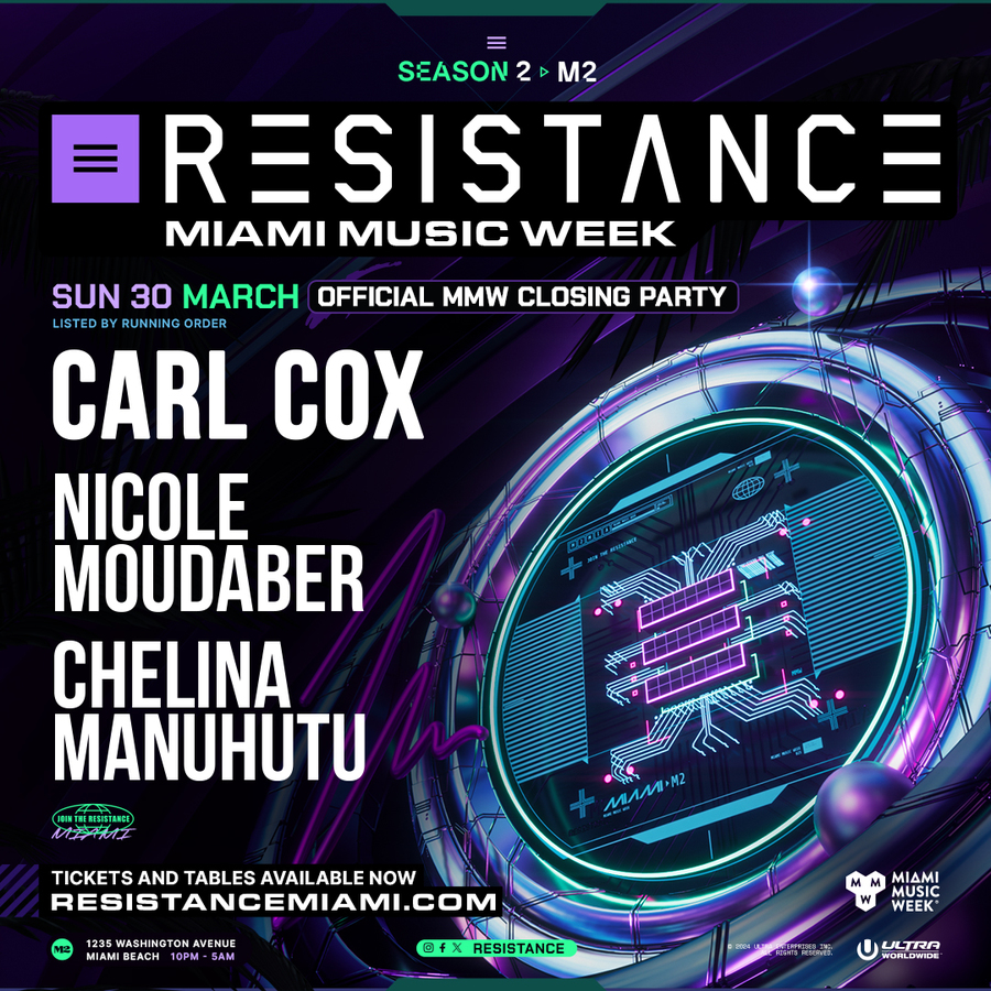 Carl Cox (Official MMW Closing Party) - RESISTANCE Miami Music Week Image