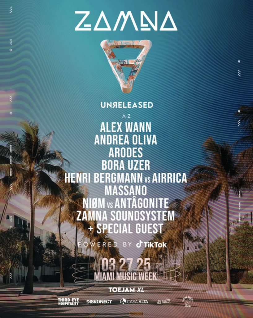 Zamna & Unreleased Present: Miami Music Week Showcase @ Toe Jam XL Image