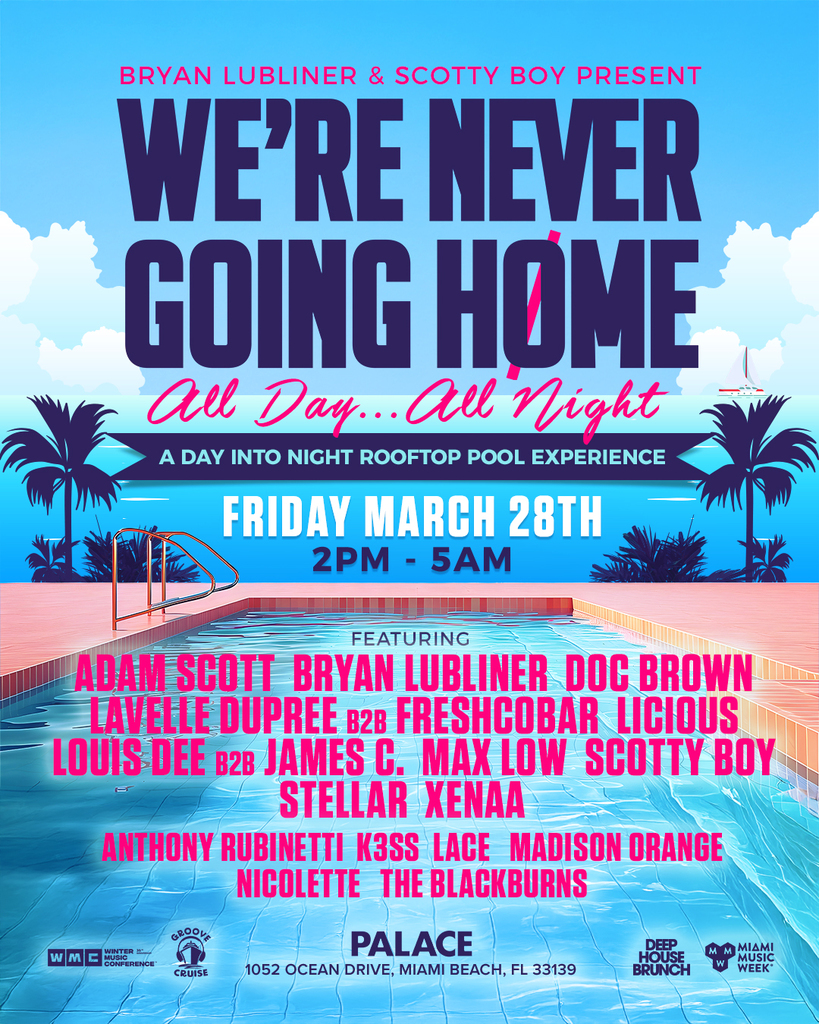 We're Never Going Home: Miami Music Week Pool Party Image