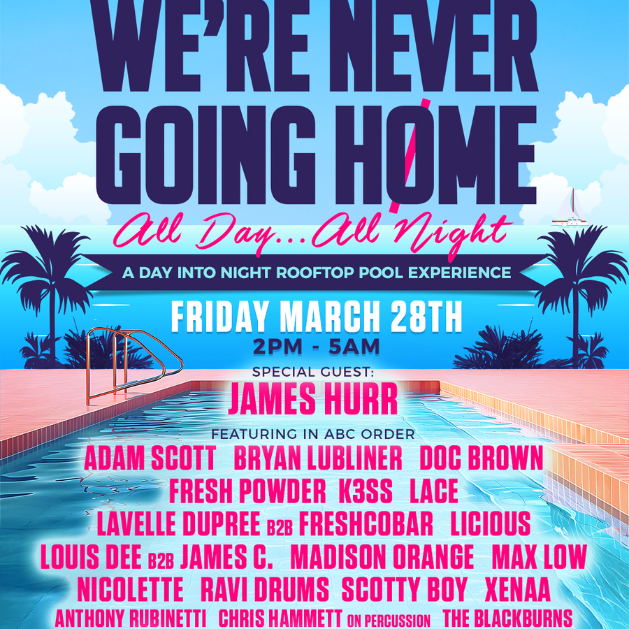 We're Never Going Home: Miami Music Week Pool Party Image