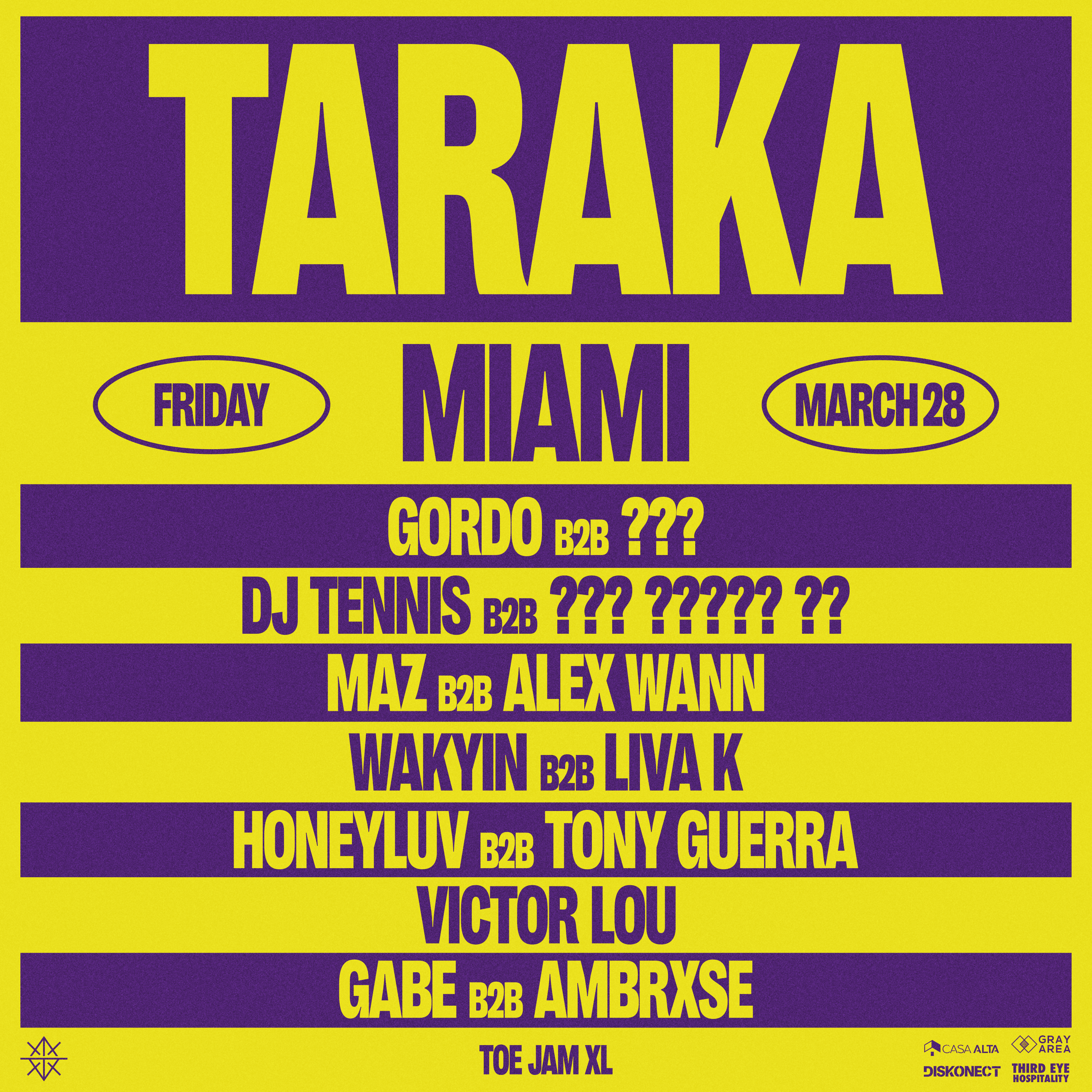 GORDO Presents TARAKA Flyer