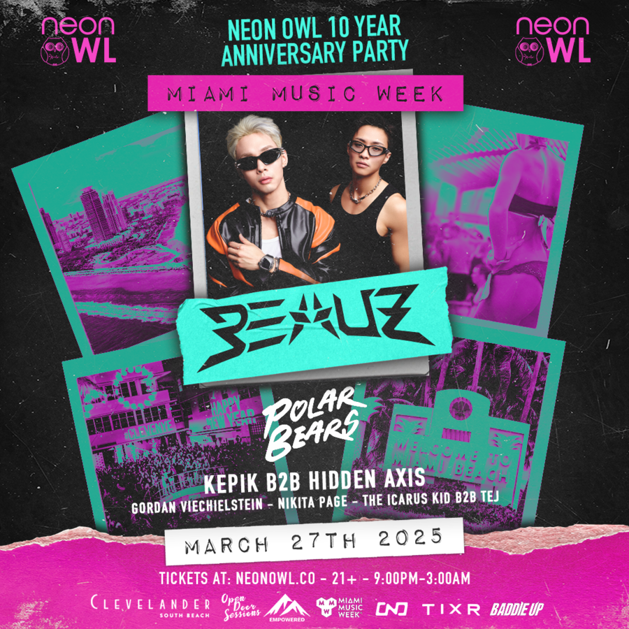 NEON OWL 10 YEAR ANNIVERSARY PARTY WITH BEAUZ Image