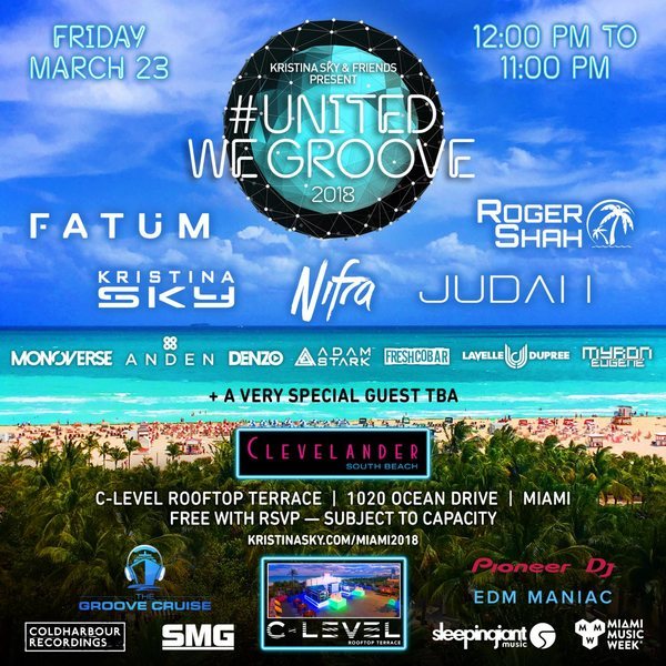 Kristina Sky & Friends present United We Groove 2018 Image Kristina Sky & Friends present United We Groove 2018 Image