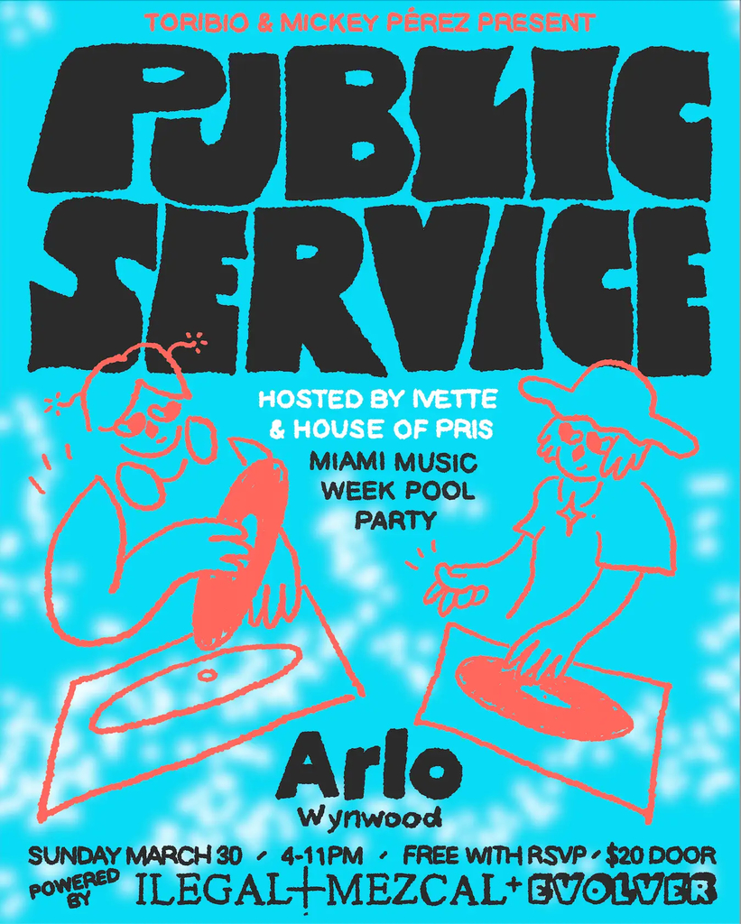 Public Service Miami Music Week Pool Party Image