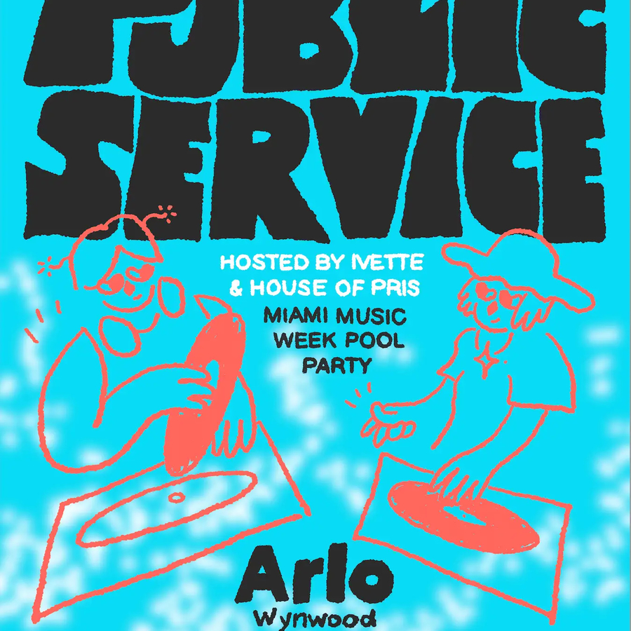 Public Service Miami Music Week Pool Party Image