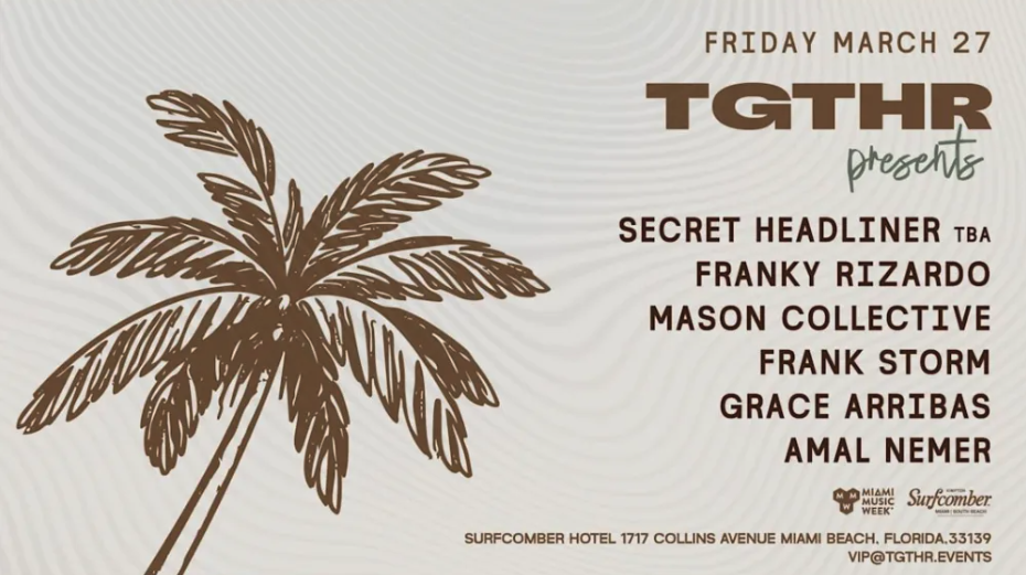 Tgthr Presents Secret Headliner & Franky Rizardo Image