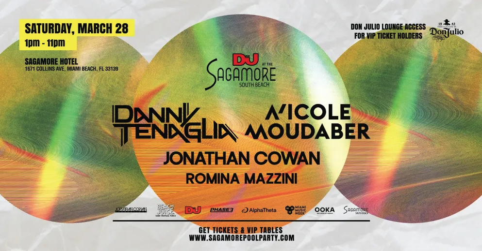 DANNY TENAGLIA with NICOLE MOUDABER (Sagamore Pool Party) Image