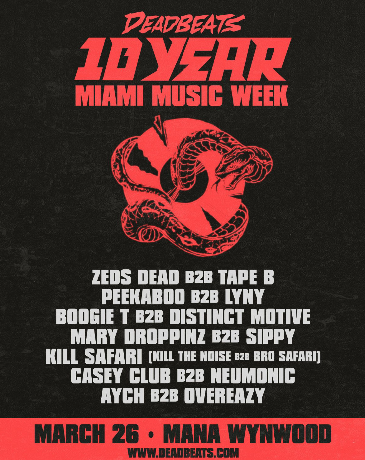 DEADBEATS - 10 YEAR ANNIVERSARY | Miami Music Week
