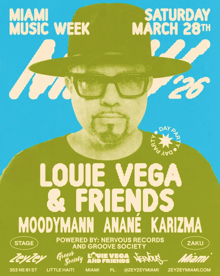 Louie Vega ルイ ヴェガ Percussion Maddne　2LP Louie Vega & Friends: Moodymann, Anané, Karizma | Miami Music Week
