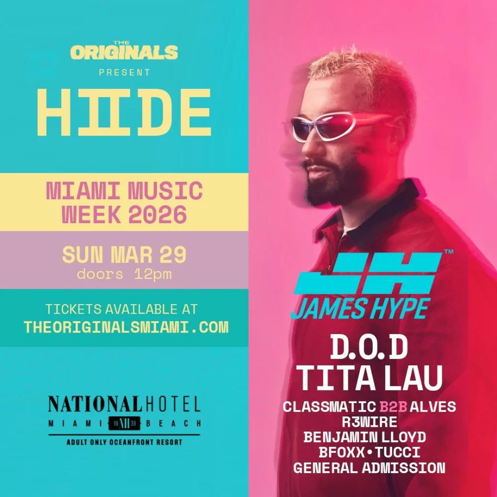 JAMES HYPE -The Originals Present HIIDE - MMW 2026 Image