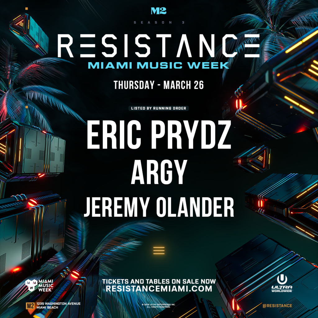 Eric Prydz, Argy, Jeremy Olander: RESISTANCE MMW Image