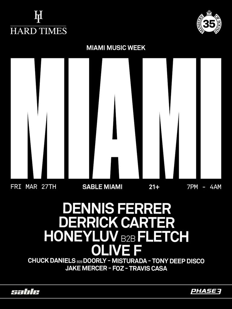 Ministry Of Sound x Hard Times Image