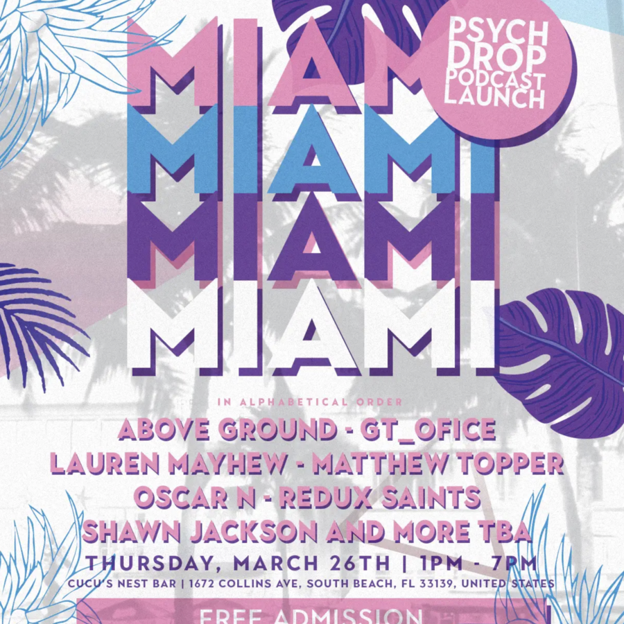 Purple Tea Records x DTLA x Psych Drop present: Miami Music Week Label Showcase Image