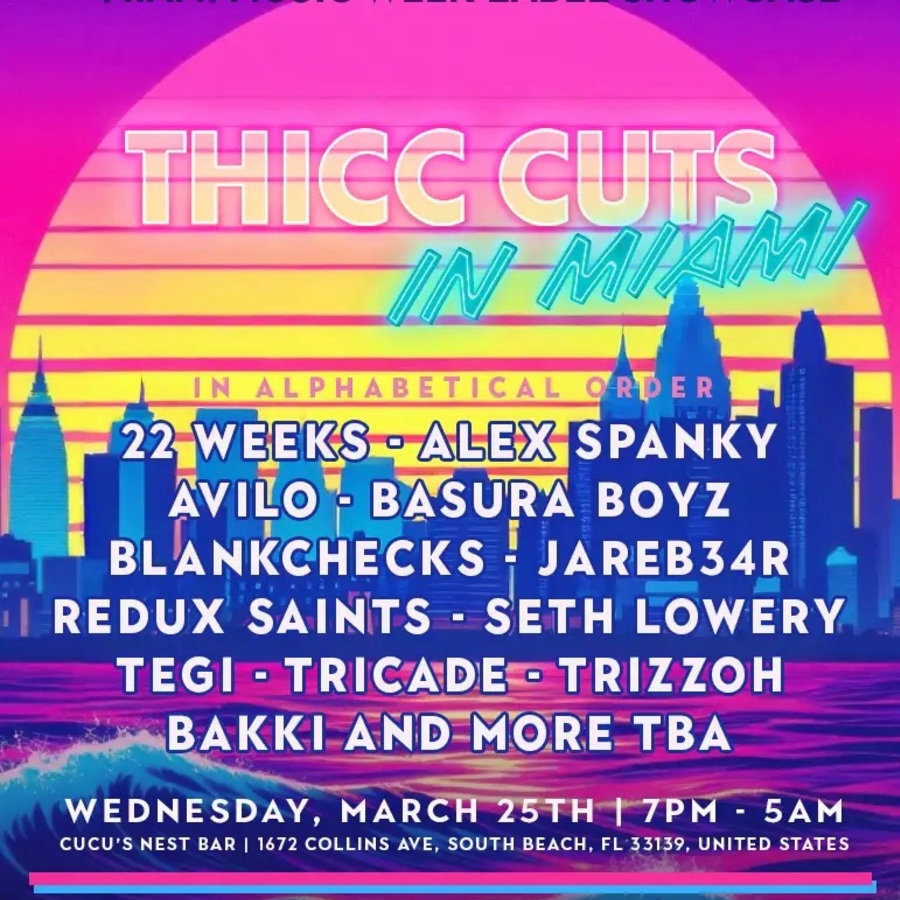 Subsolar x DTLA present: Thicc Cuts in Miami Music Week Image