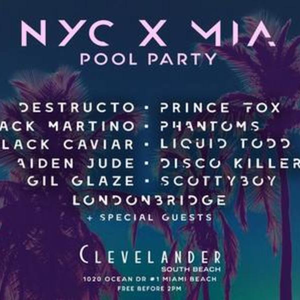 Crowd Records Presents: NYC X MIA Pool Party Image Crowd Records Presents: NYC X MIA Pool Party Image