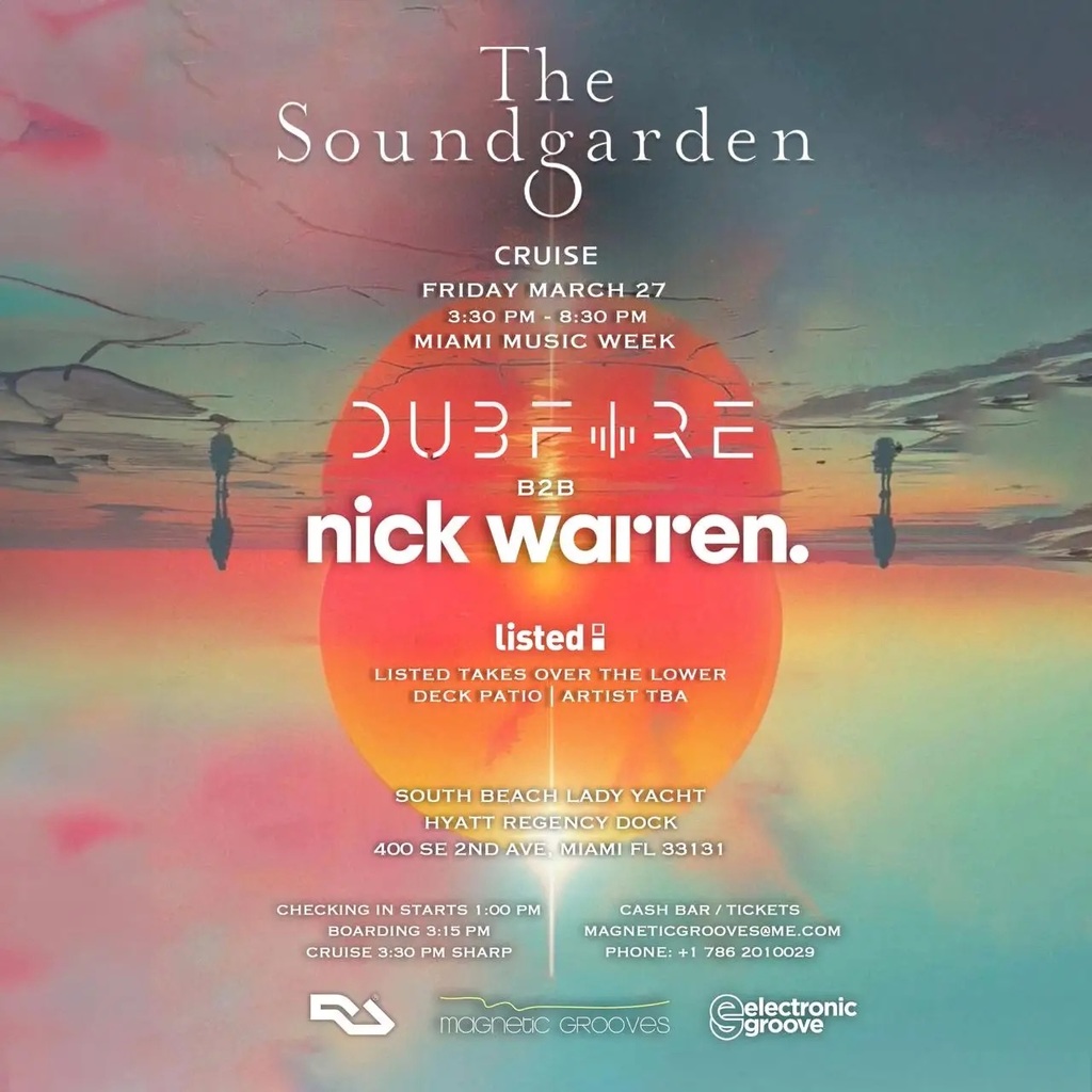 The Soundgarden Cruise with Dubfire b2b Nick Warren Image