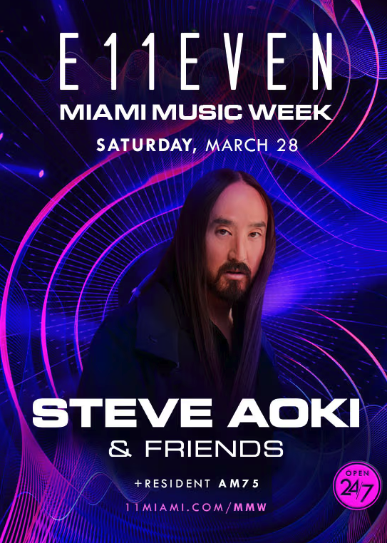 STEVE AOKI & FRIENDS: MIAMI MUSIC WEEK AT E11EVEN Image