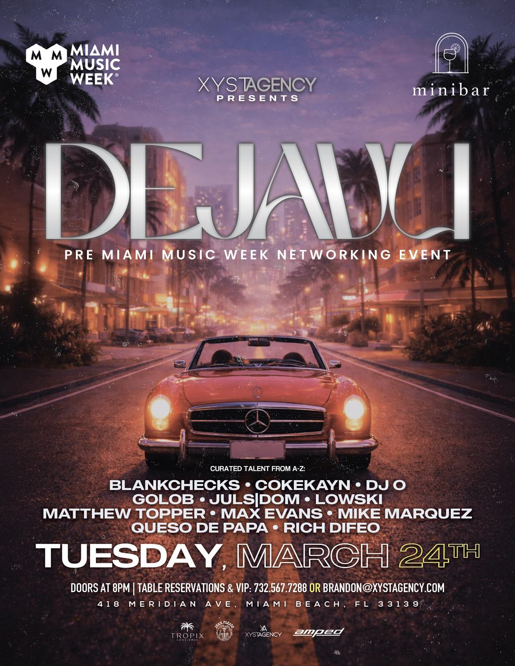 XYST Agency Presents: Dejavu - A Pre MMW Networking Party Image