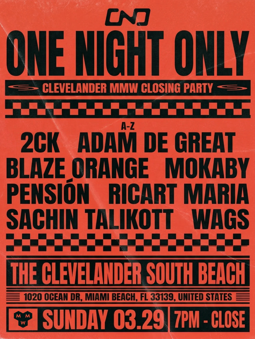 One Night Only / Clevelander Closing Image