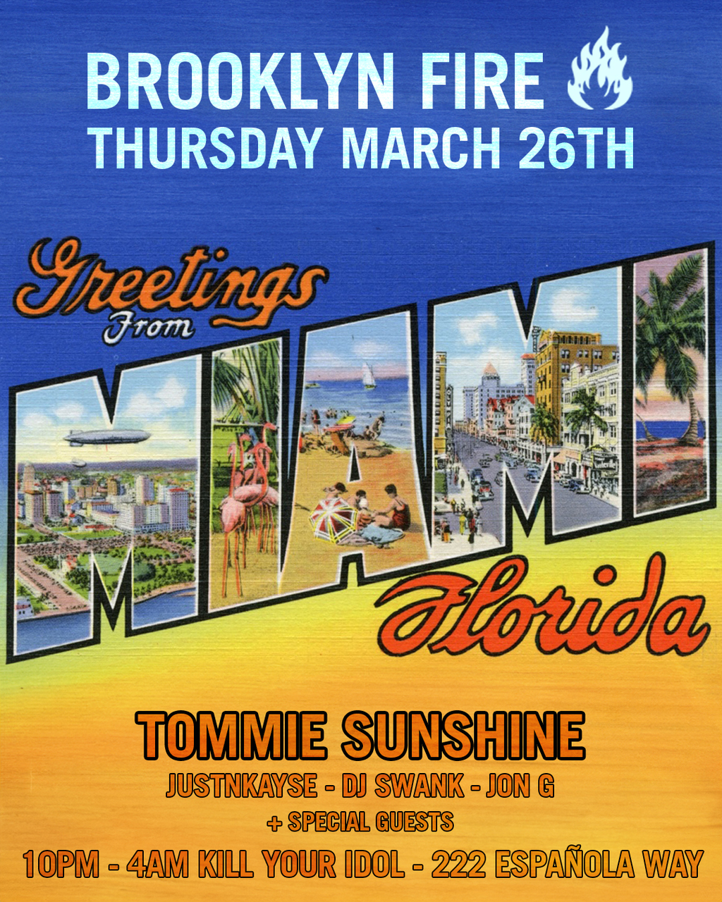 Brooklyn Fire Greetings From Florida Image