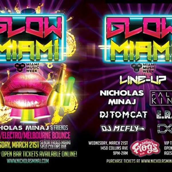 Glow Miami f/ Nicholas Minaj & Friends Image Glow Miami f/ Nicholas Minaj & Friends Image