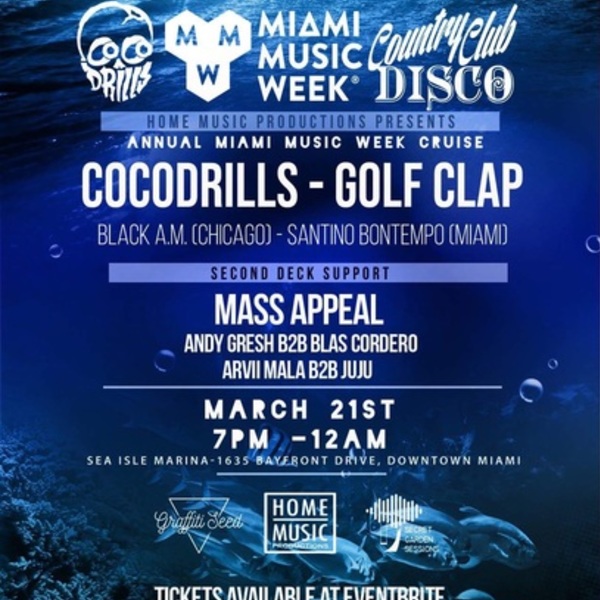 COCODRILLS & GOLF CLAP - Annual MMW Yacht Party Image COCODRILLS & GOLF CLAP - Annual MMW Yacht Party Image