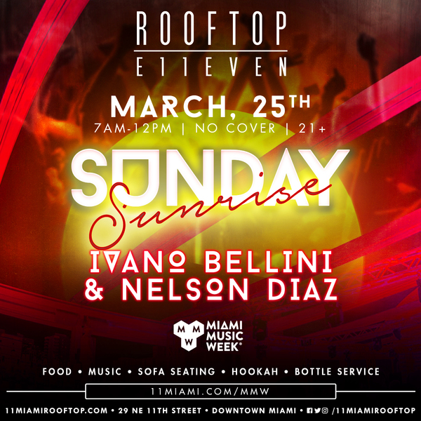 Ivano Bellini & Nelson Diaz At ROOFTOP at E11EVEN Image Ivano Bellini & Nelson Diaz At ROOFTOP at E11EVEN Image