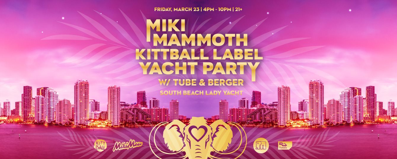 MikiMammoth Kittball Label Yacht Party w/ Tube & Berger Image