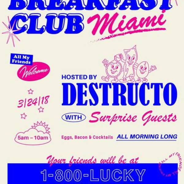 AMFAMFAMF Presents Breakfast Club Miami Image AMFAMFAMF Presents Breakfast Club Miami Image