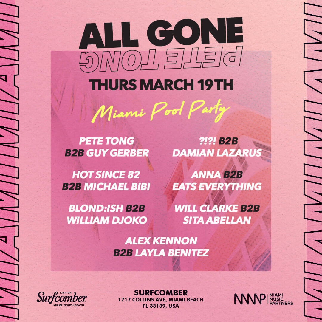 All Gone Pete Tong - Miami Pool Party Image