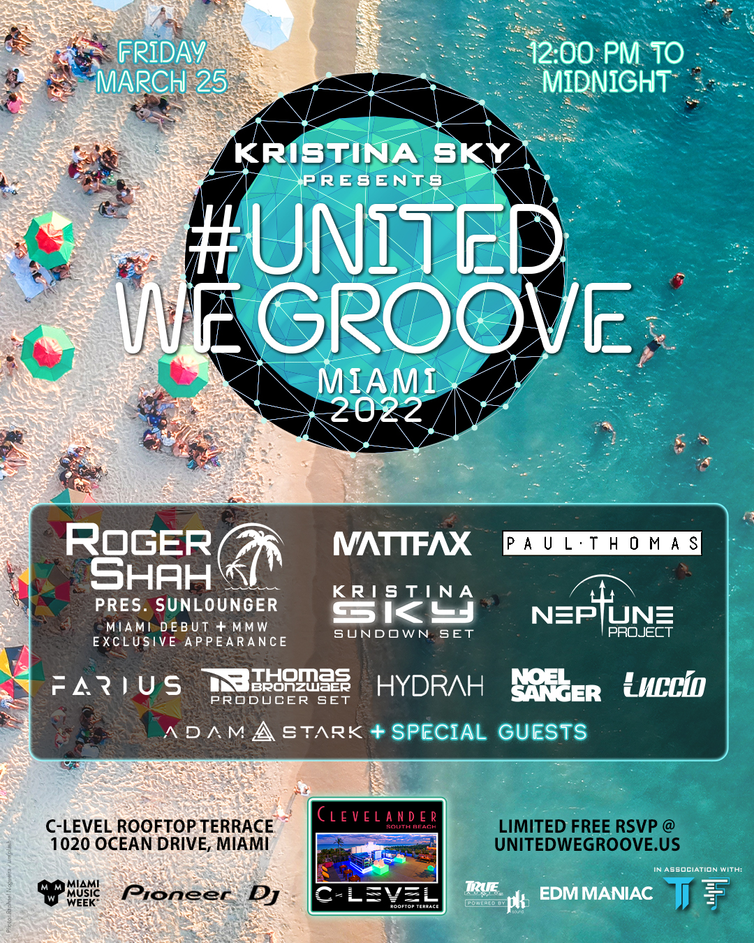 Kristina Sky presents United We Groove Miami 2022 Image