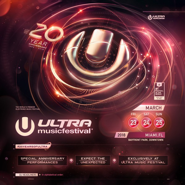 Ultra Music Festival - 20 Year Anniversary Image Ultra Music Festival - 20 Year Anniversary Image